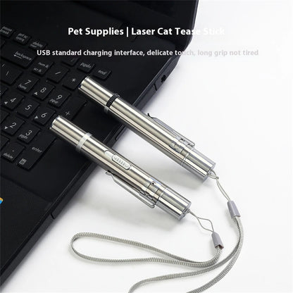 3-In-1 Red Light Cat Teaser Stick 