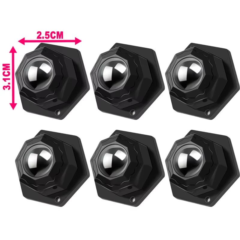 Self-Adhesive Universal Pulley Wheels