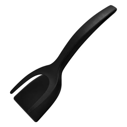 2 in 1 Shovel Clip Silicone Grip Flip Tongs 